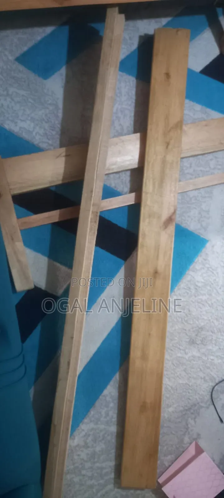 Strong, Mint, Wooden 3.5 by 6 Bed Frames Complete With Slab