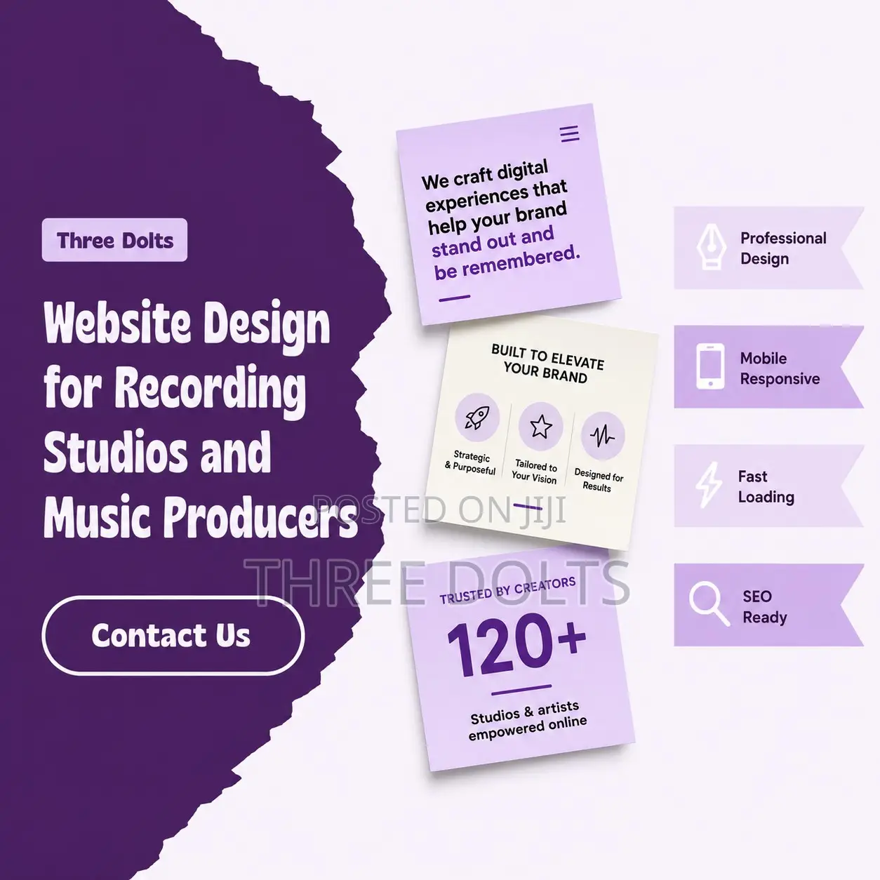 Website Design for Recording Studios and Music Producers