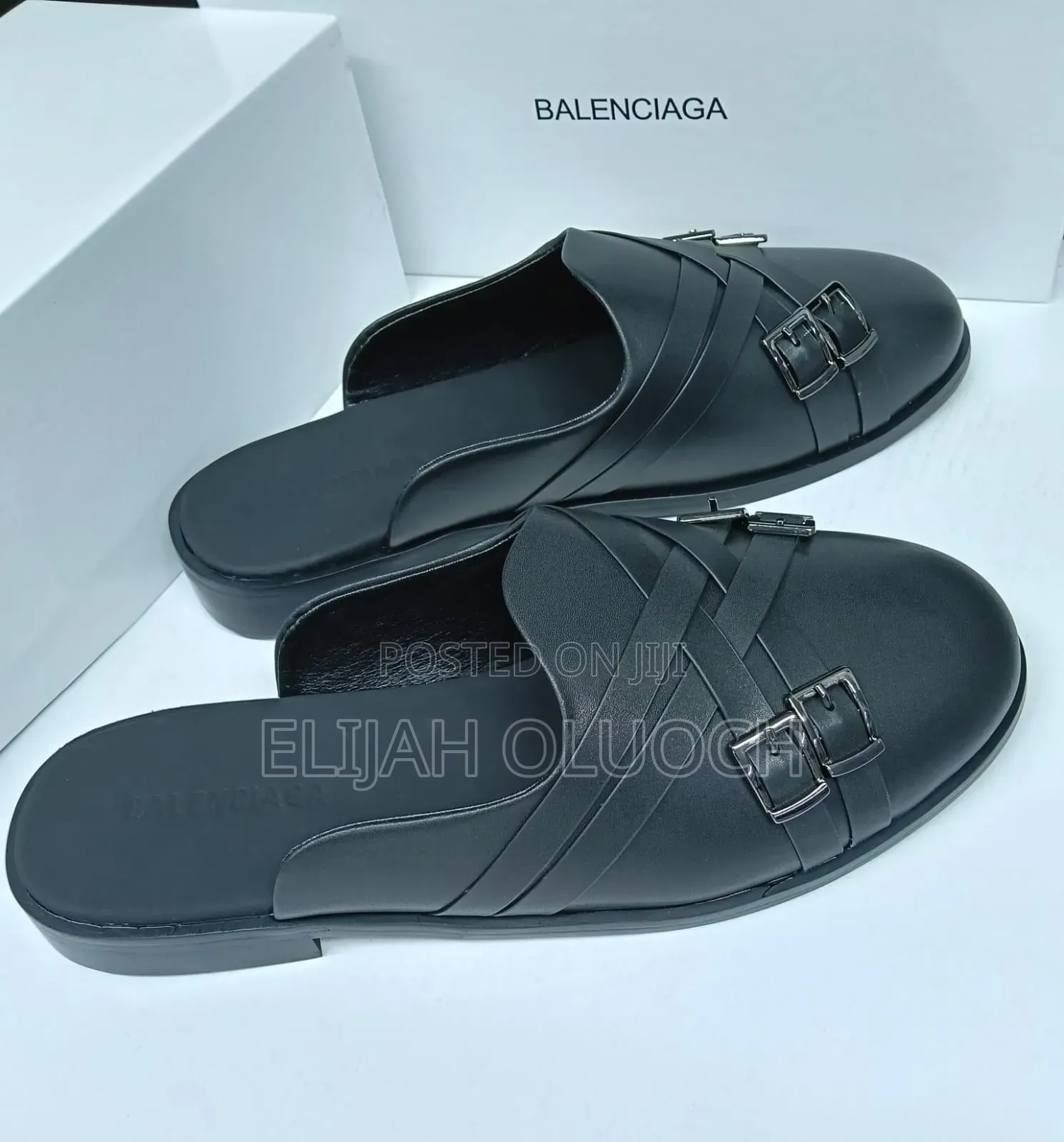 BALENCIAGA_BLACK__ _Leather_ _Mules