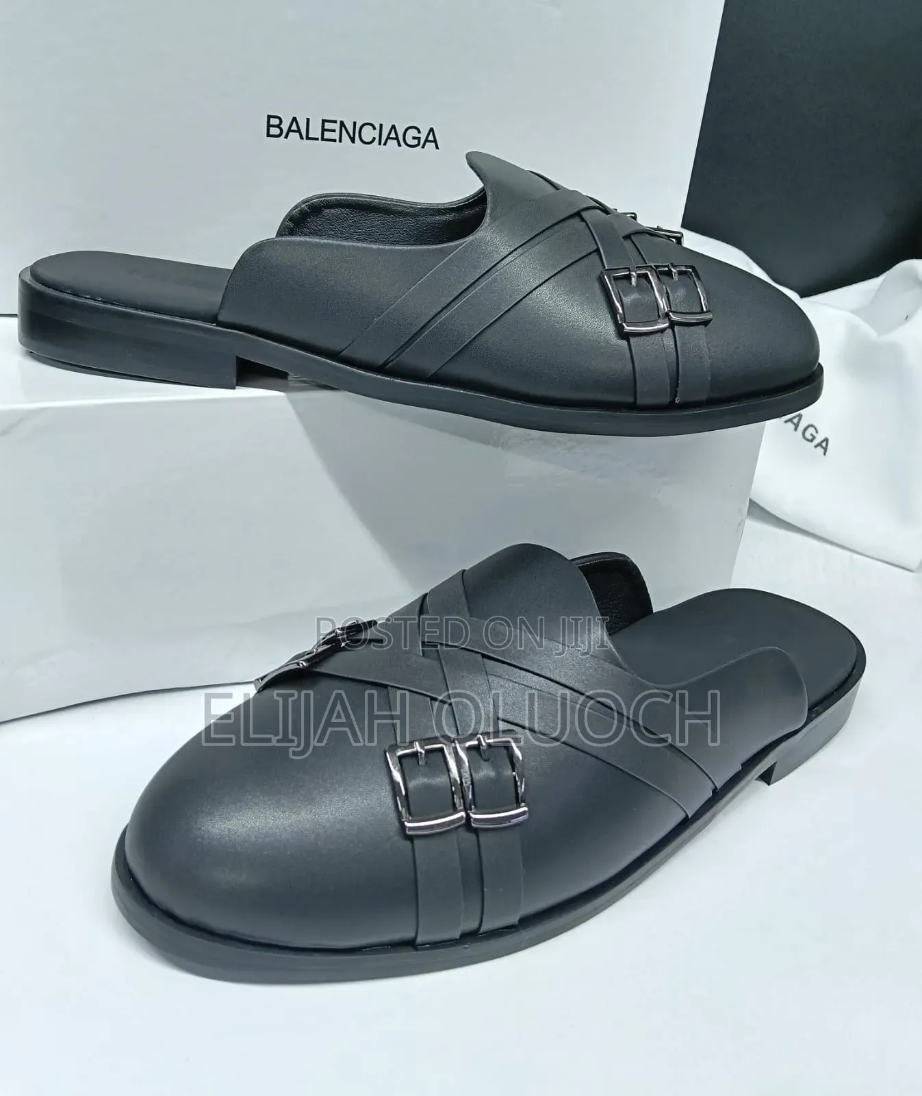 BALENCIAGA_BLACK__ _Leather_ _Mules