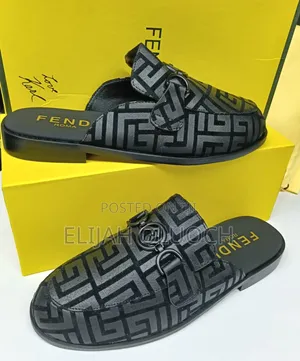 FENDI ROMA BLACK Velvet _Mules_Sizes; 40, 41, 42,43, 44, 45