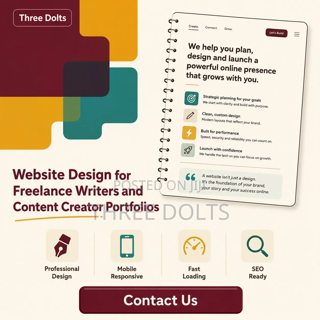 Website Design for Freelance Writers and Content Creator Portfolios