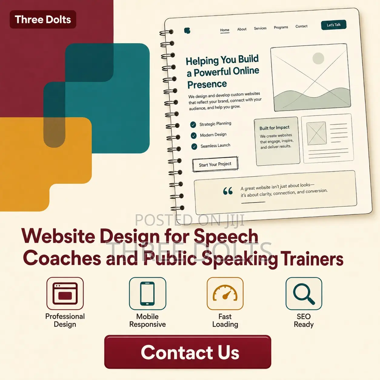 Website Design for Speech Coaches and Public Speaking Trainers