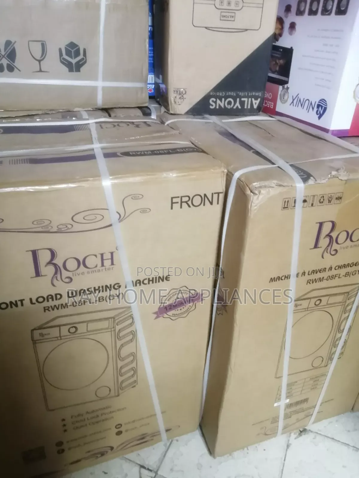 Roch 12kgs Front Load Washing Machine Wash Spin