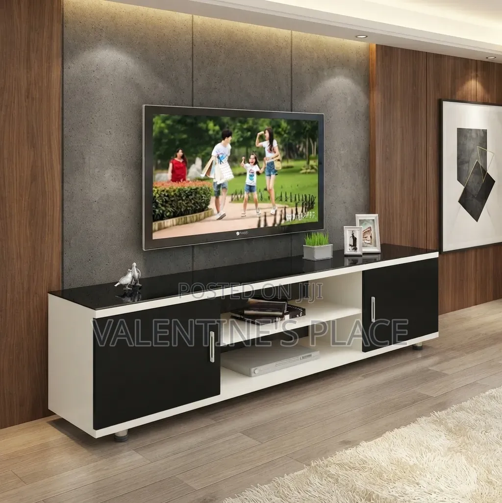 4FT Wooden TV Stand – Modern Design With Storage
