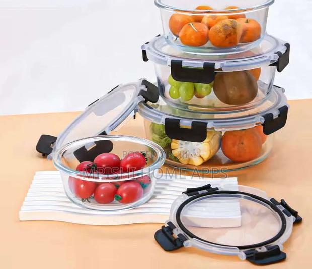4 Pieces Round Food Storage Container Set - main view