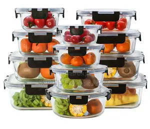4 Pieces Round Food Storage Container Set