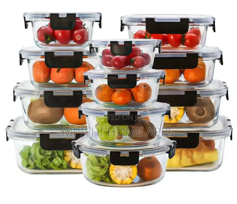 4 Pieces Round Food Storage Container Set