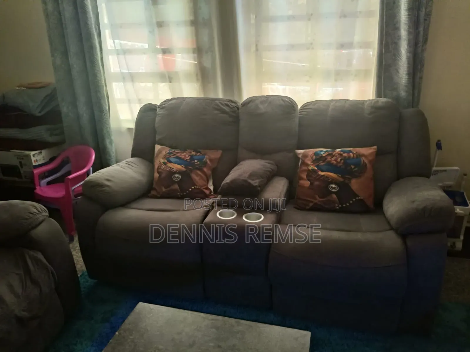 Luxury 3+2+1 Fabric Recliner Sofa Set – Very Clean Comfortable
