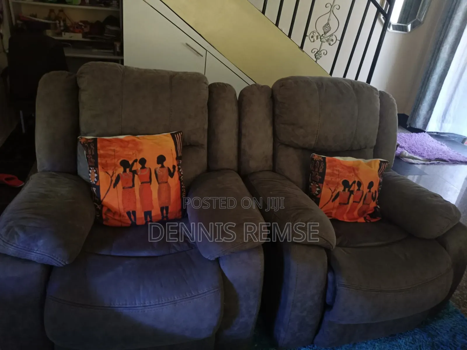 Luxury 3+2+1 Fabric Recliner Sofa Set – Very Clean Comfortable