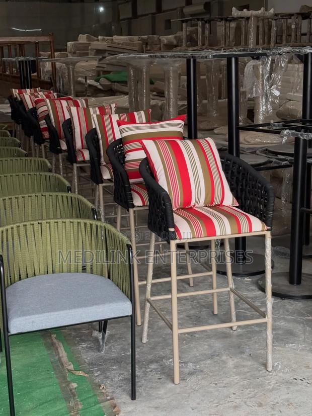 Powdered Coated Comforts Club Counter Chairs - thumbnail 2