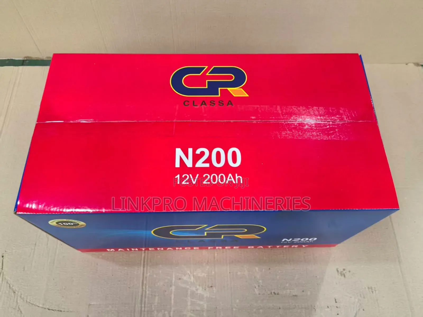 Class a N200 12 Volts Heavy Duty Car Battery