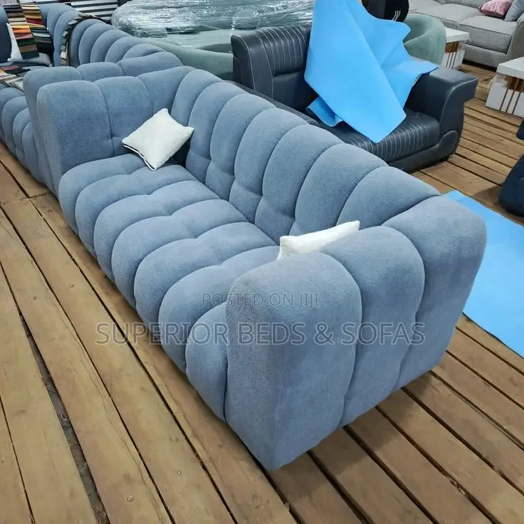 Trendy 3 Seater Grey Bubble Sofa: Pay on Delivery