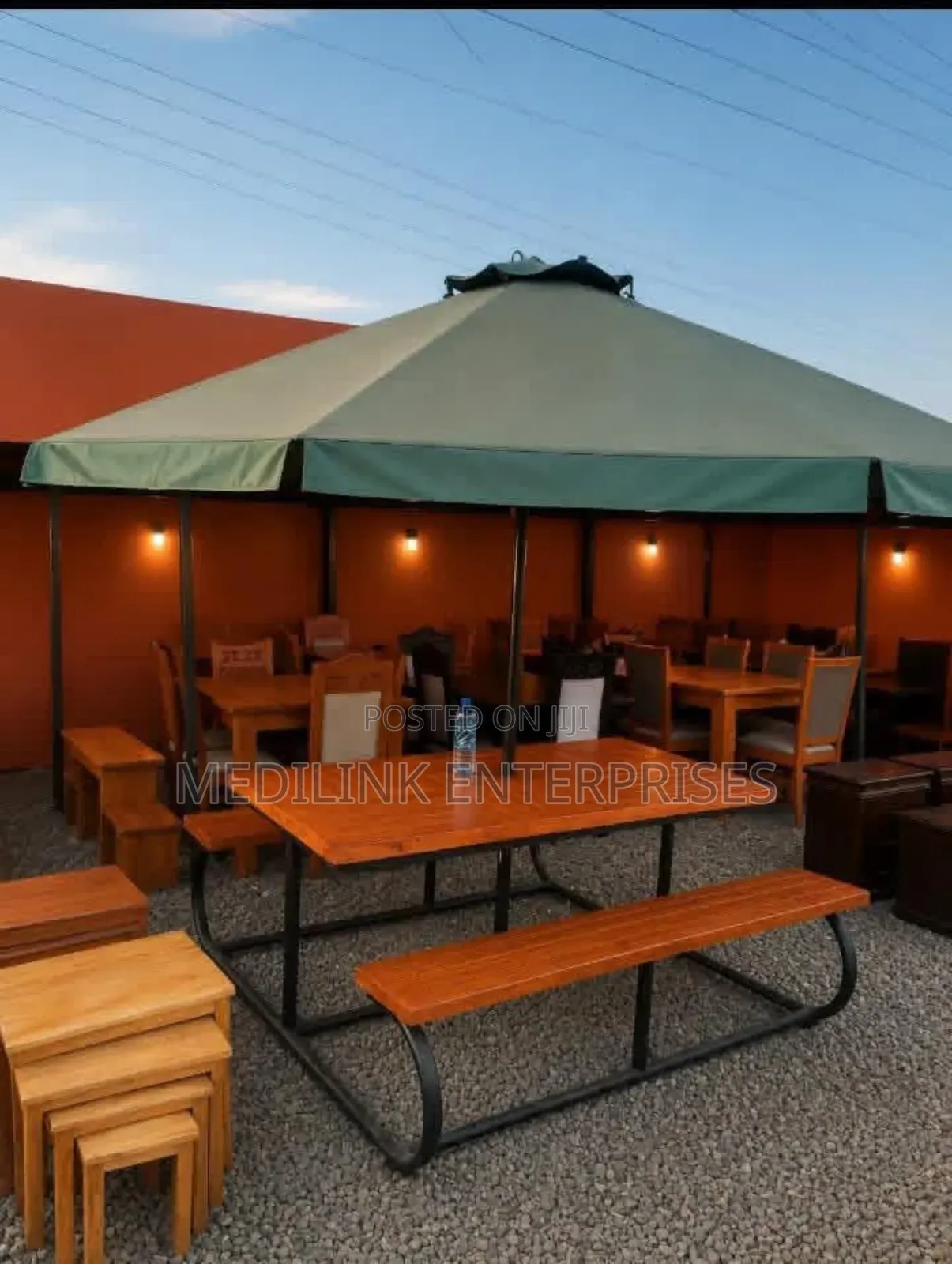 Wooden Metallic NOK Garden Outdoor B3nches