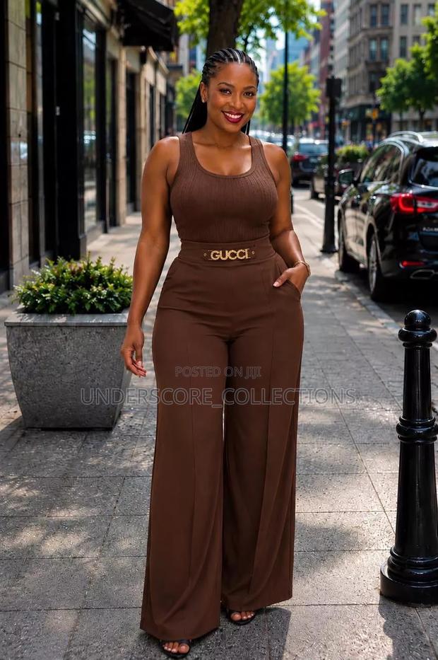 High-Waisted Trousers - main view