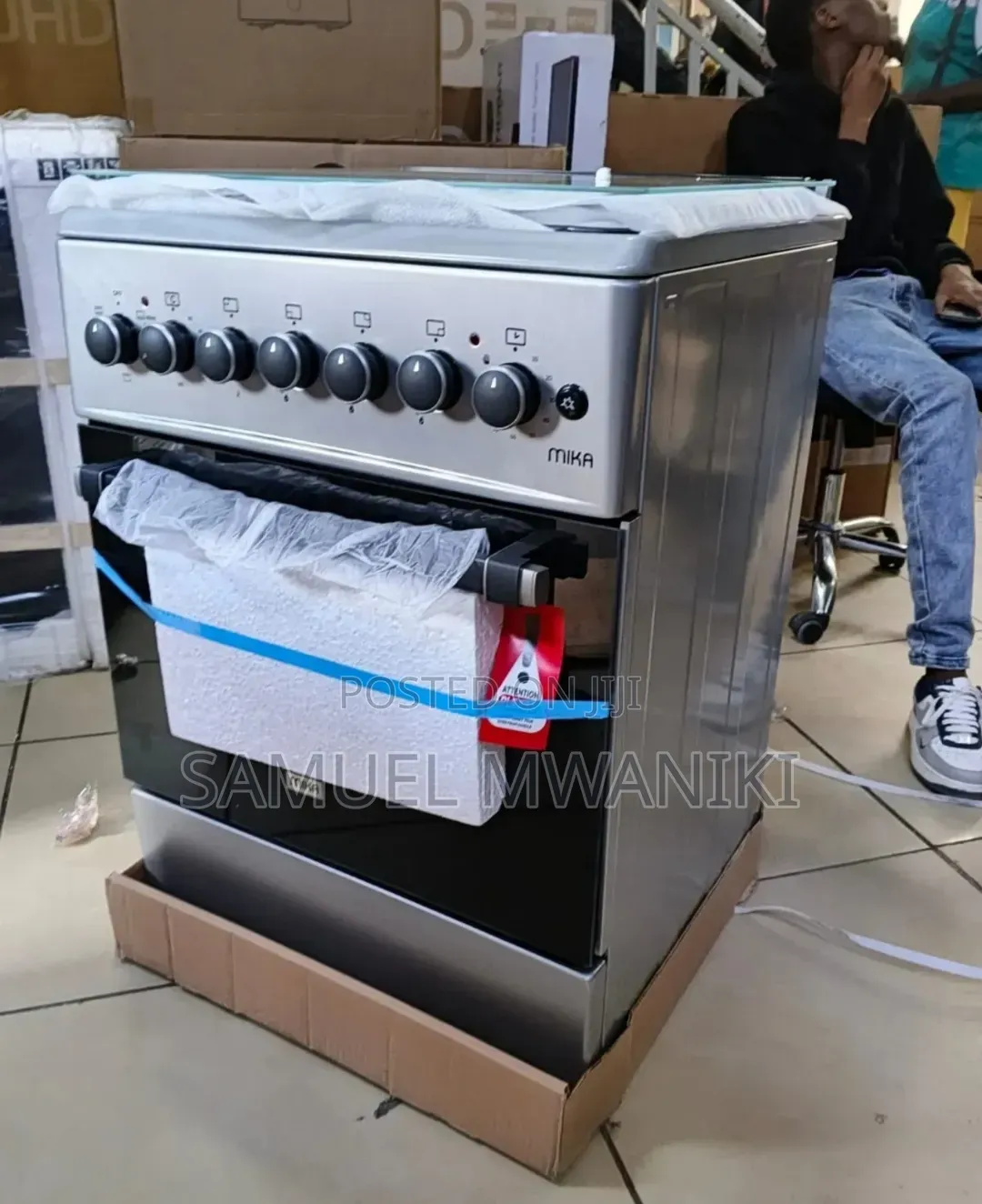 Mika Cooker 60 by 60 3 Gas + 1 Rapid Hot Plate Auto Electric Oven