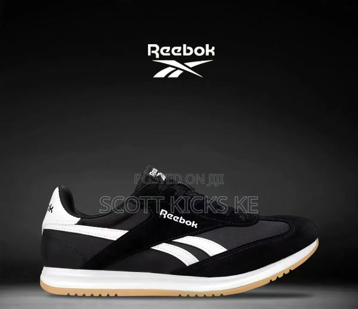 Reebok World 70 Trainers Black White