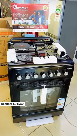 Ramtons Cooker 3 Gas +1 Rapid Electric Hotplate 60 Cm by 60 Cm