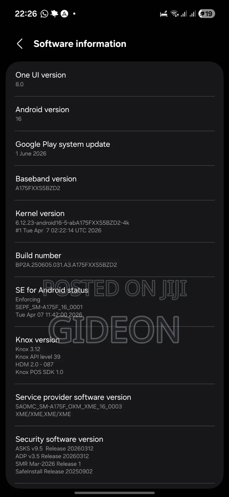 Samsung Galaxy A17 5G 256 GB Black