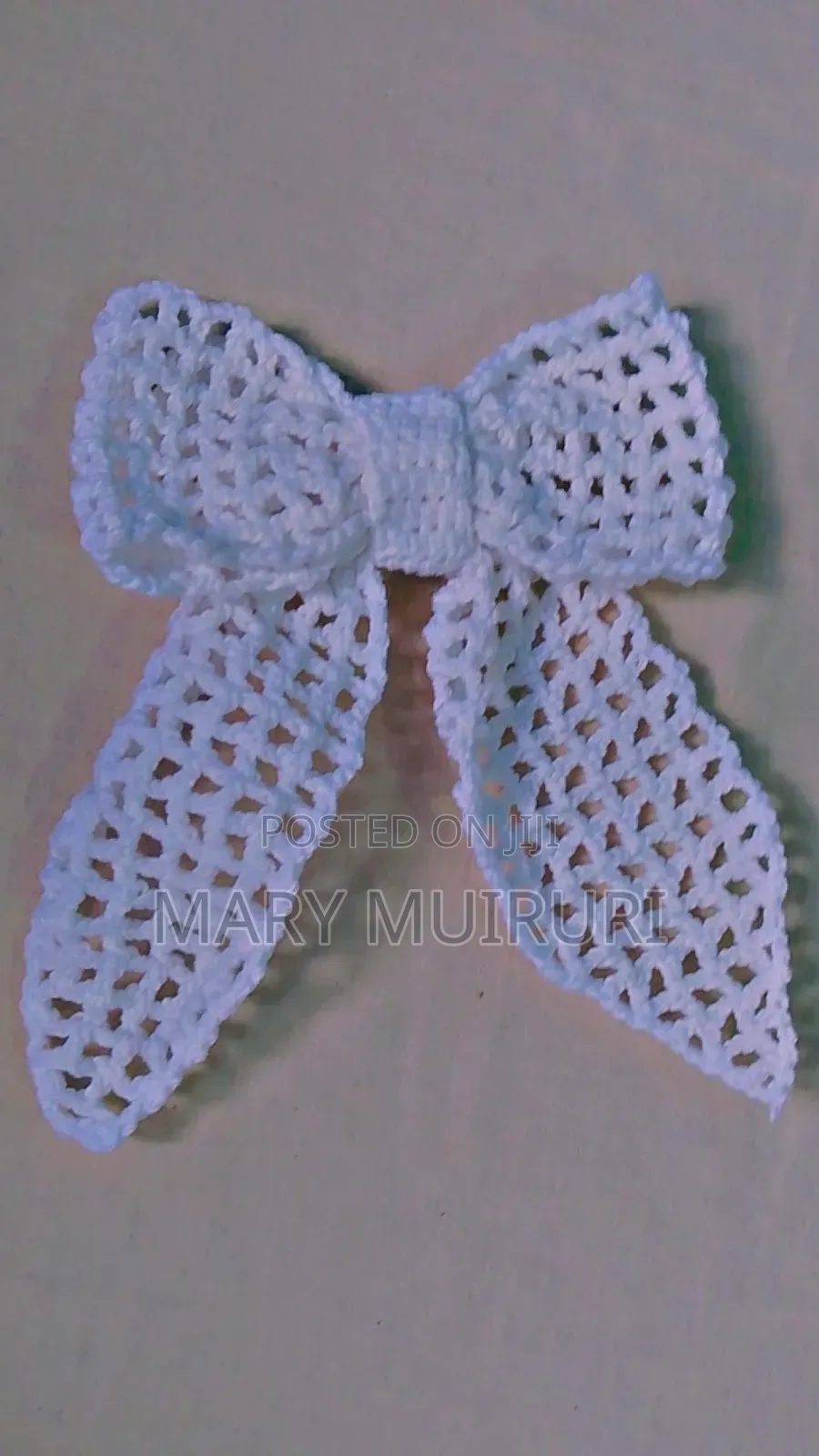 Crochet Hair Ribbon