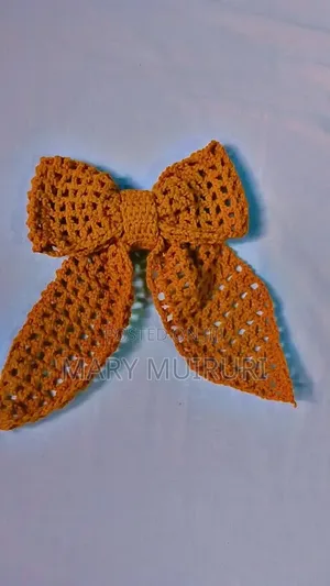 Crochet Hair Ribbon