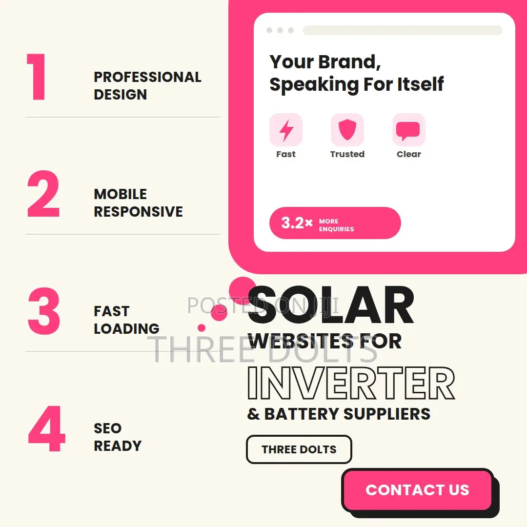 Custom Website Development for Solar Battery and Inverter Suppliers