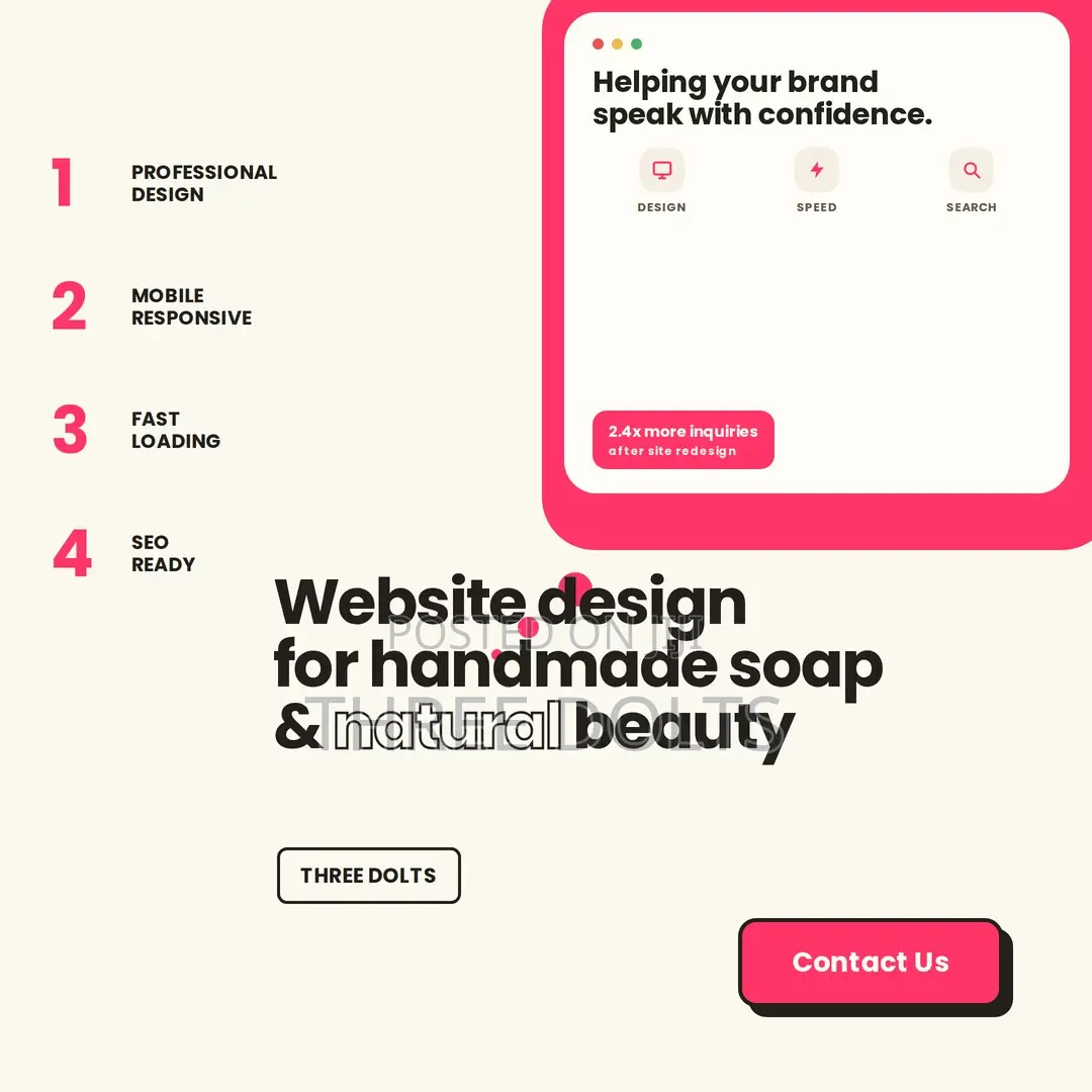 Website Design for Handmade Soap and Natural Beauty Brands