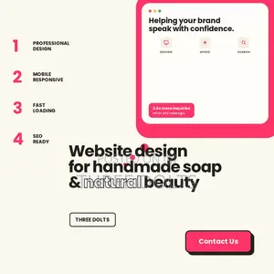 Website Design for Handmade Soap and Natural Beauty Brands