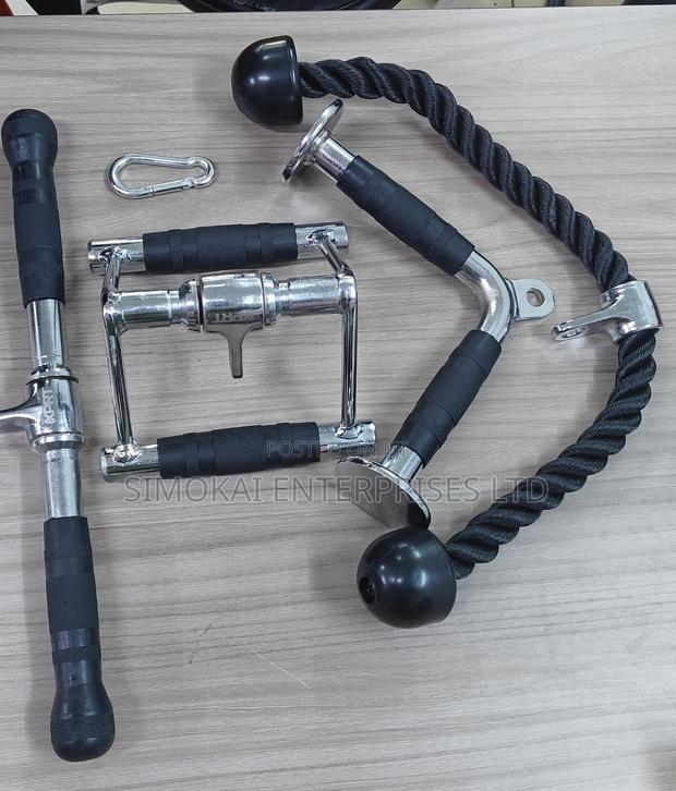 Cable Machine Attachment 5pc Set Weight Machine Accessories