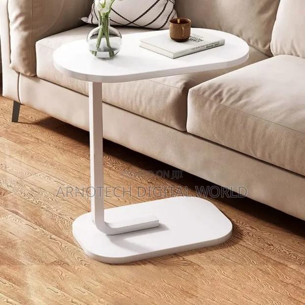 C-Shaped Side Stool/Table – Modern Multipurpose Sofa Side Table - thumbnail 3