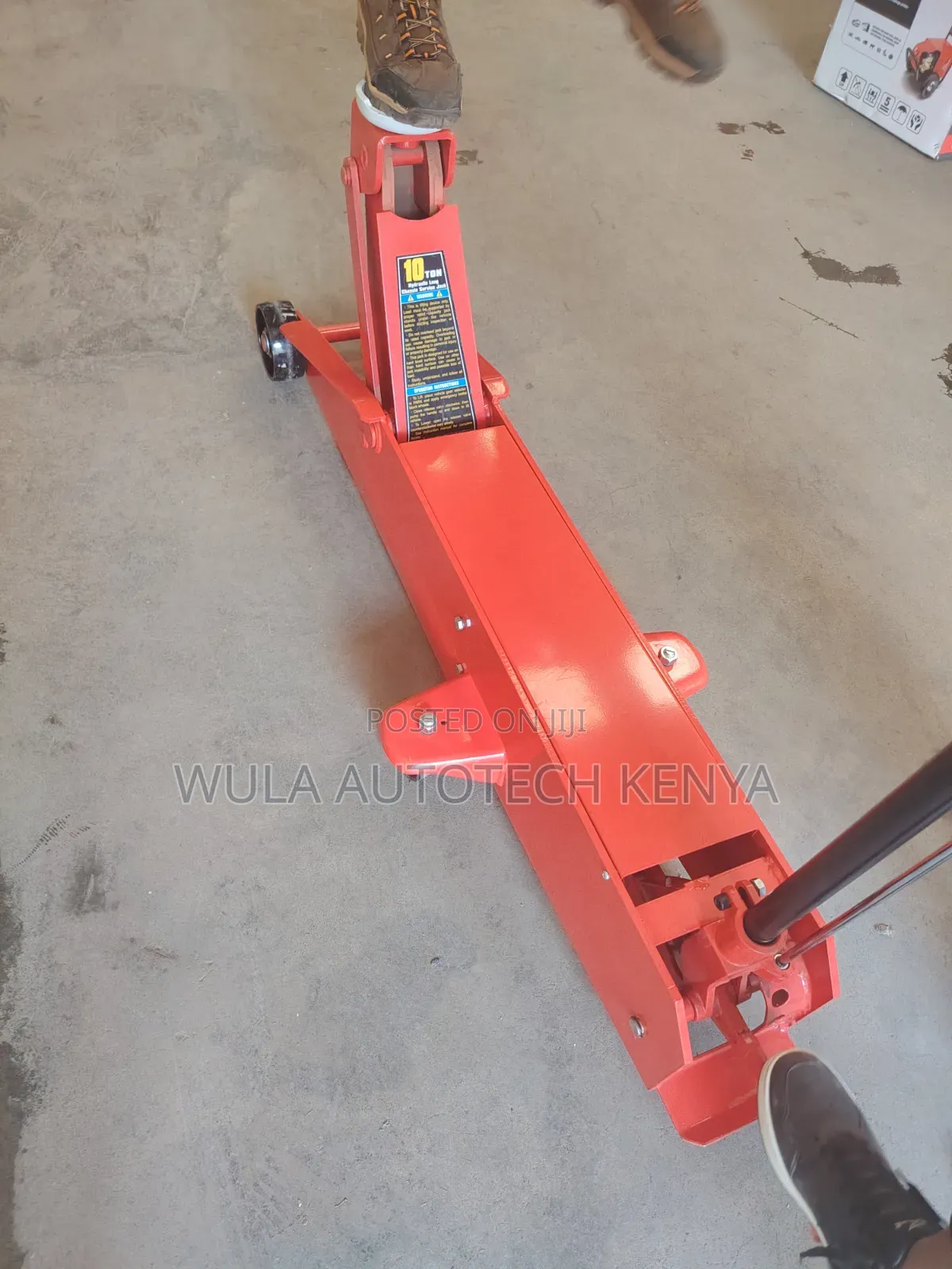 Balanced and Safety Operation 10tn Truck Trolley Jack Machine Sunshine