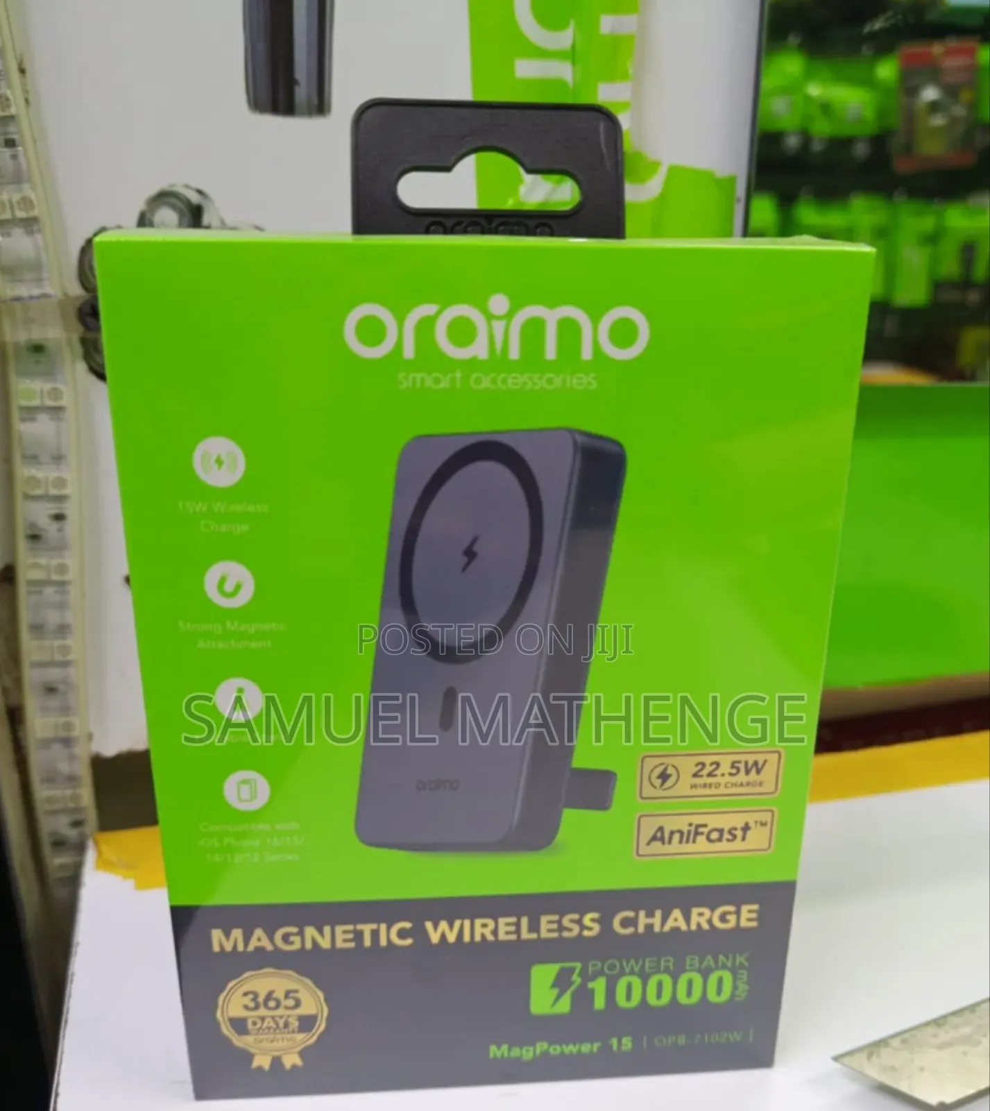 Oraimo MagPower 15 10000mAh Magnetic Wireless Power Bank