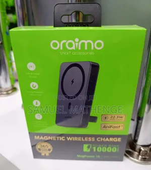 Oraimo 10000mAh Magnetic Wireless Power Bank – 22.5W Fast Charge