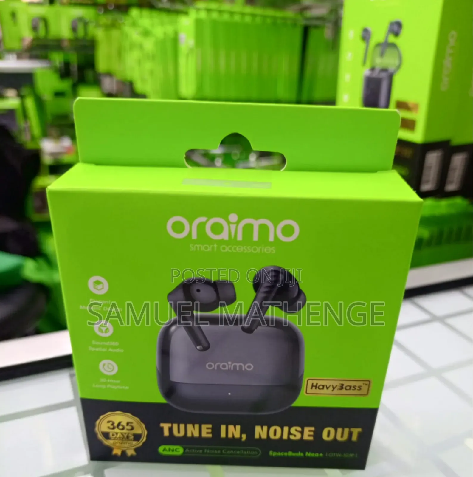 Oraimo SpaceBuds Neo+ True Wireless Earbuds With ANC, Heavy Bass