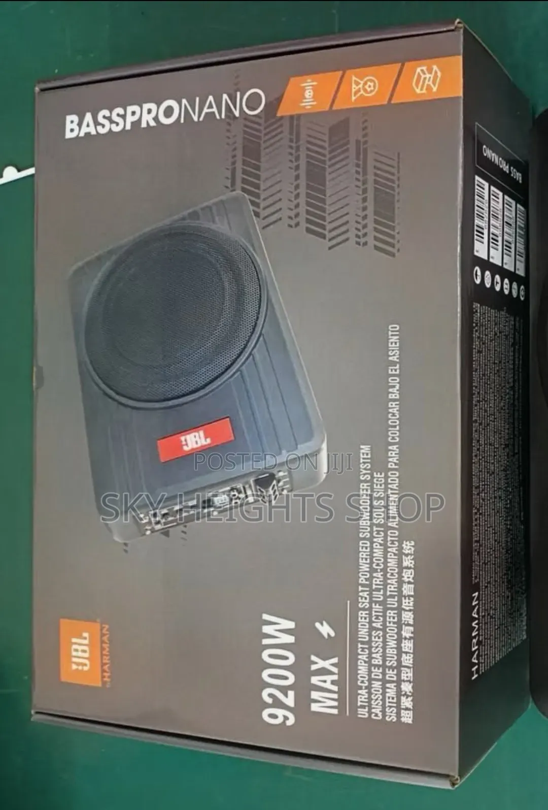 Car JBL Active Underseat Bass Subwoofer 9,200w With ProNano Technology