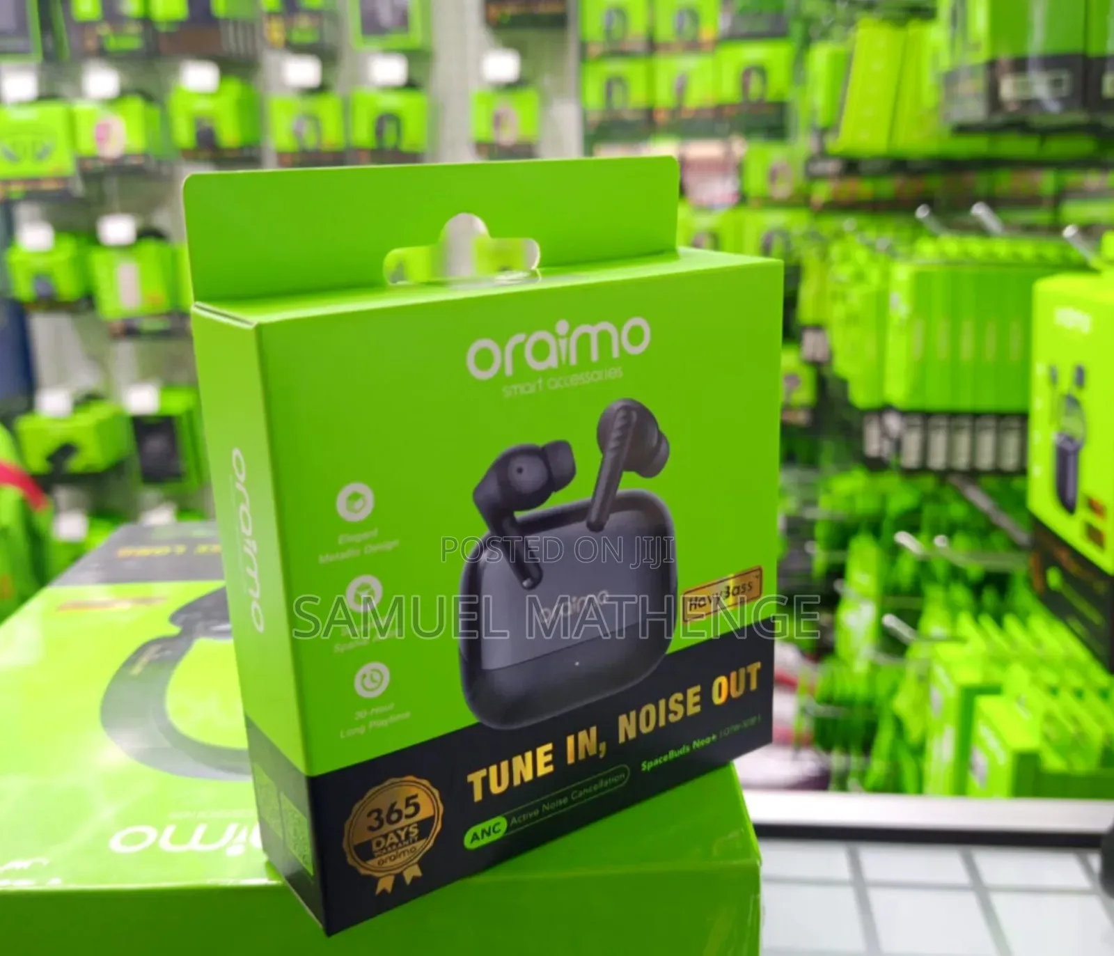 Oraimo SpaceBuds Neo+ With Heavy Bass, 30H Battery Charging Case