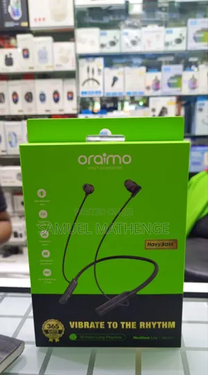 Oraimo Necklace Lite Wireless Earphones –Long Battery Life Deep Bass