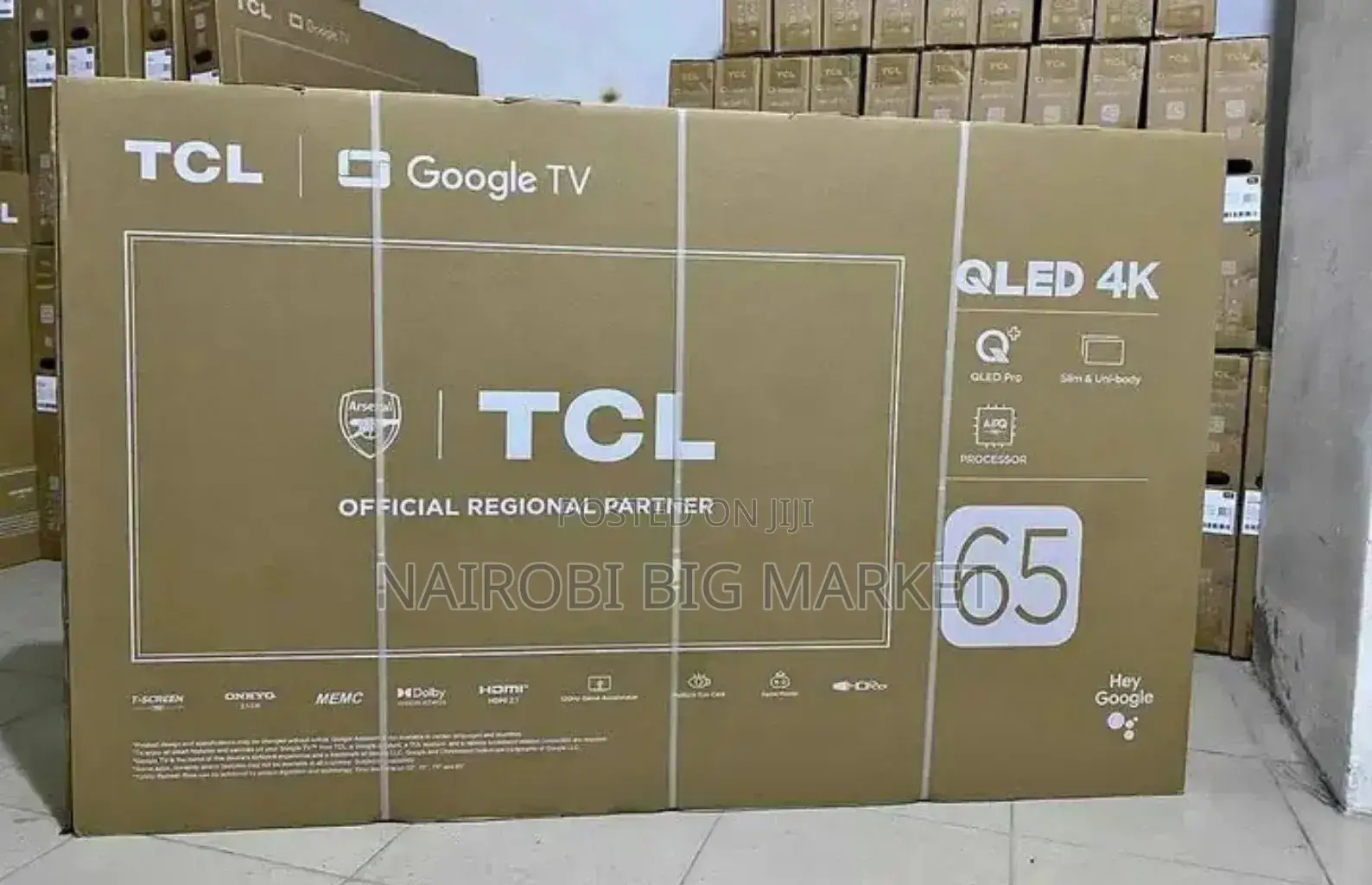 Bluetooth Enabled TCL 65 Inch T6d Frameless Television.