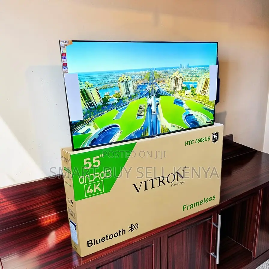 Sleek Bluetooth Enabled Vitron 55 Inch Smart Android LED TV