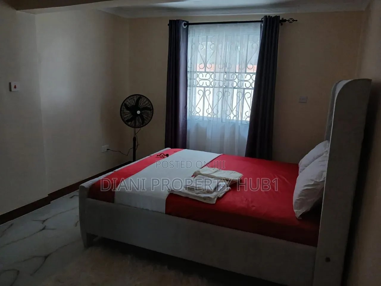 Spacious 1-Bedroom Airbnb – Behind Diani Market | KSh 3,000 Per Day