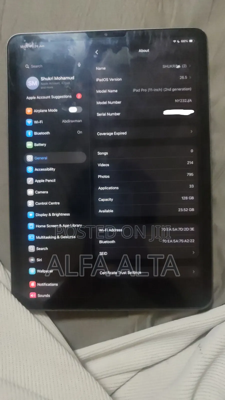 Apple iPad Pro 11 (2020) 128 GB Gray