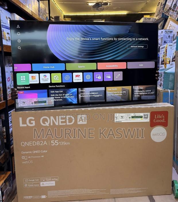 LG 55”qned 82 Smart TV - main view