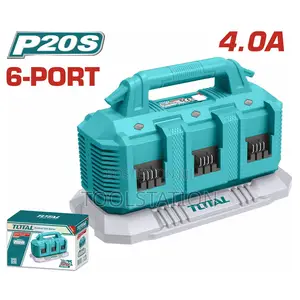 Battery Charger 6 Port for All 20v 2ah/4ah/5ah/6ah Batteries TTFCLI206