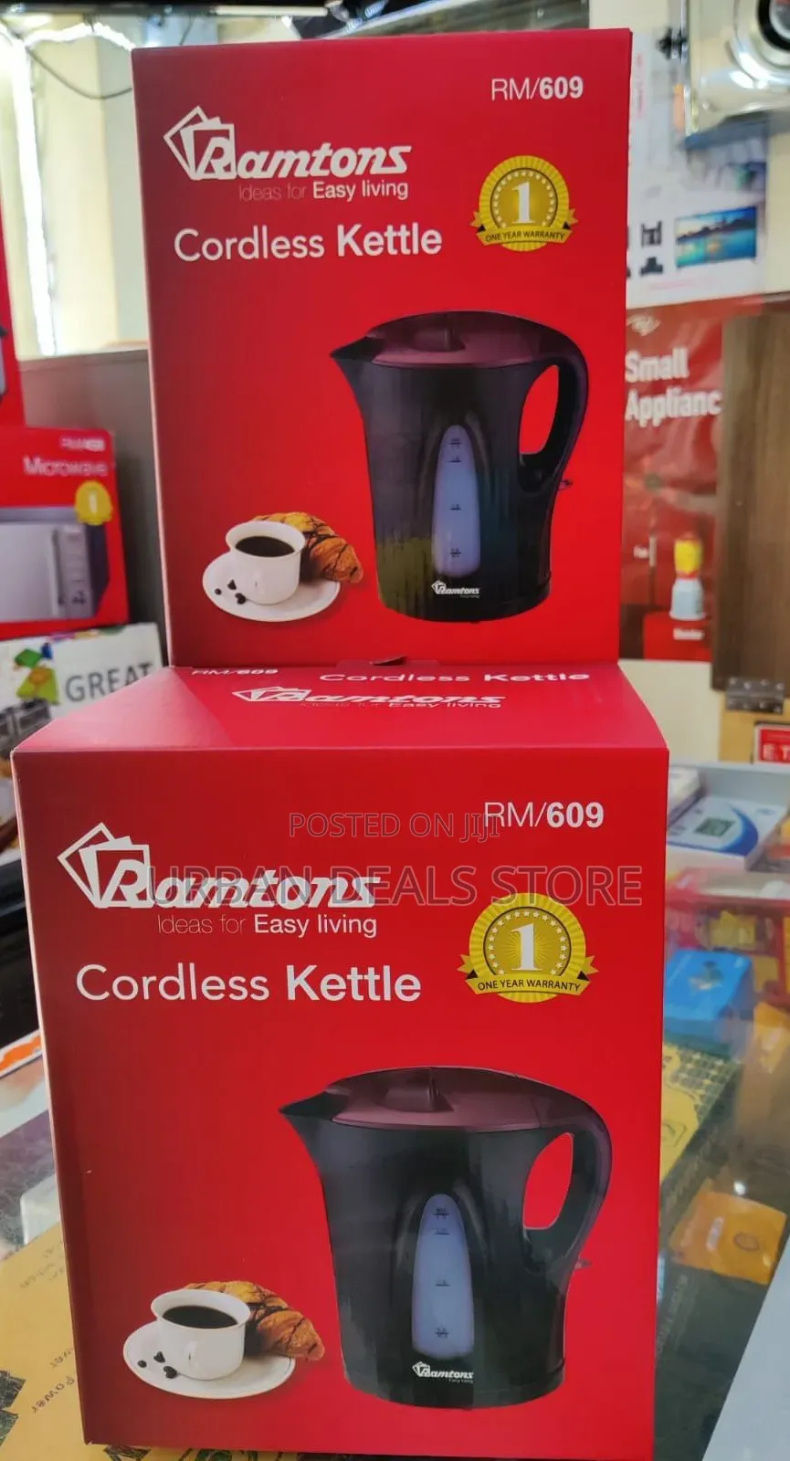 Ramtons RM/609 Cordless Electric Kettle – 1.7 Litres