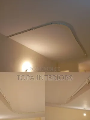 Cubicle Forming Aluminium Bendable Ceiling Curtain Rail