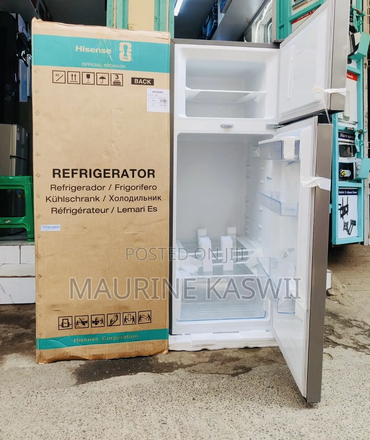 Hisense Fridge 205 Liter Direct Cool With Water Dispenser