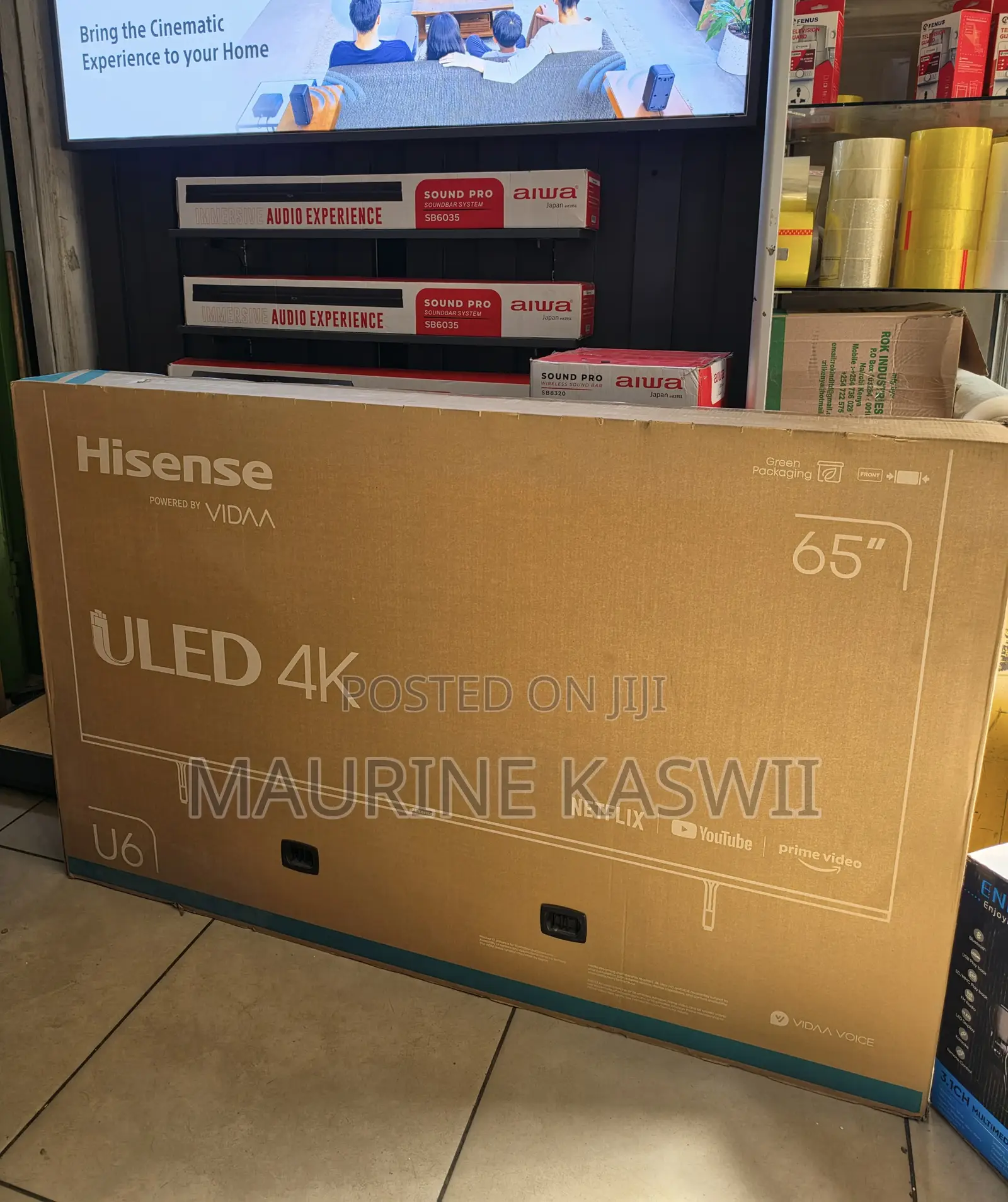 Hisense 55” Uled Smart 55u6ken