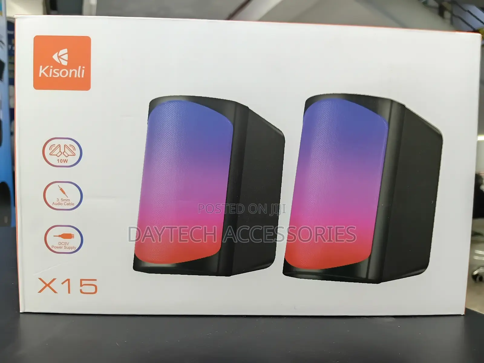 The Kisonli X15 2.0 USB-powered Multimedia Speaker System.