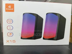 The Kisonli X15 2.0 USB-powered Multimedia Speaker System.