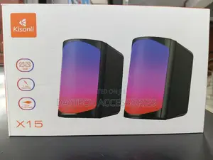 The Kisonli X15 2.0 USB-powered Multimedia Speaker System.